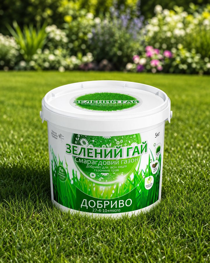 Смарагдовий газон — добриво у саду