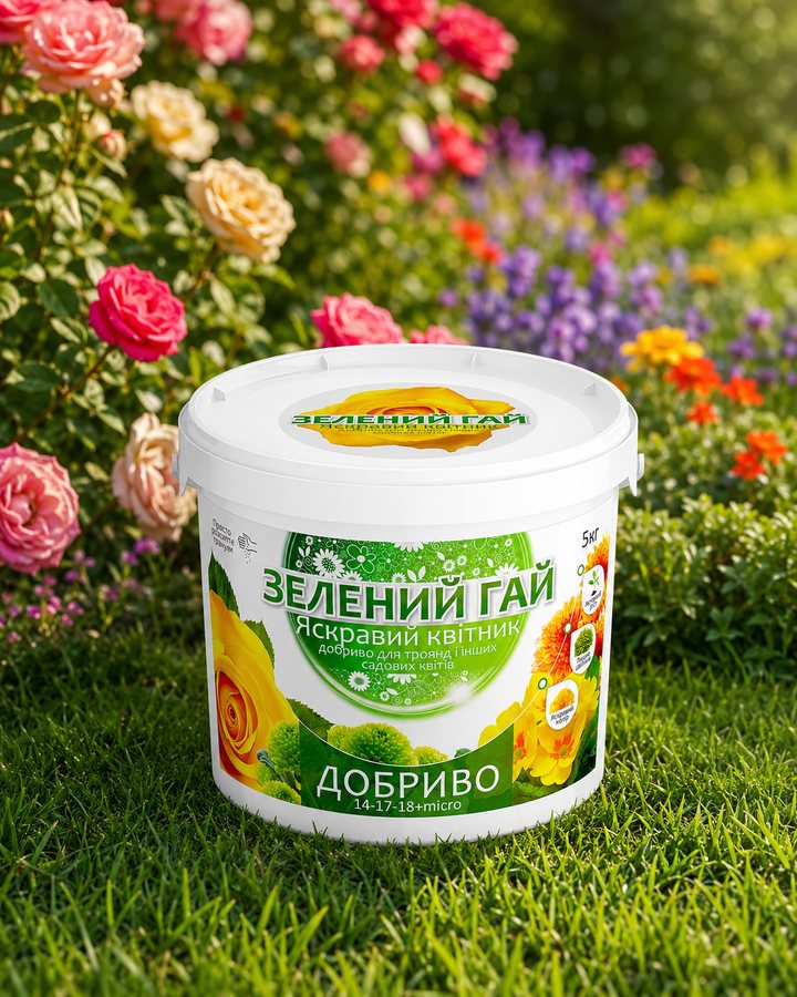 Яскравий квітник — добриво у саду