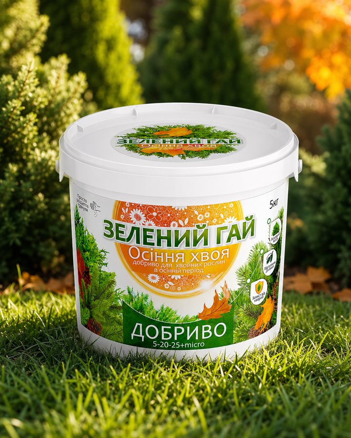 Осіння хвоя — добриво у саду
