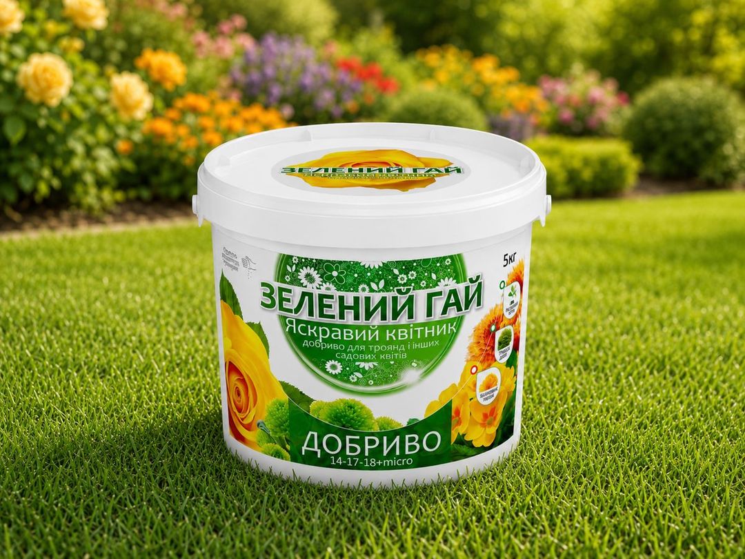 Яскравий квітник — добриво у саду