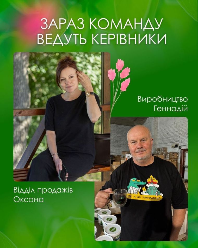 Керівники команди — відділ продажів та виробництво